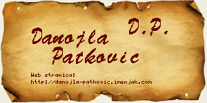 Danojla Patković vizit kartica